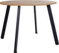 Стол обеденный Nowy Styl LENARD BLACK (25) x750мм дуб крафт золотой/черный