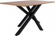 Стол обеденный Nowy Styl LUCKY BLACK (25) 800x1390x750мм дуб крафт золотой/черный