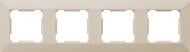 Рамка четырехместная HausMark Alta универсальная кремовый SNG-FRP.SQ20G4-CR