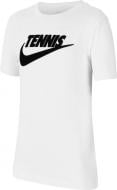 Футболка Nike YTH NKCT SS TEE DFC TENNIS GFX CJ7758-101 р.S белый