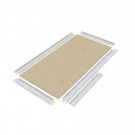 Полка для стеллажа 600x500 мм Меткас Бюджет ДСП цинкованный