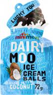 Мороженое Mini Melts Шарики Dairy Moo Coconut с какао глазурью 72 г