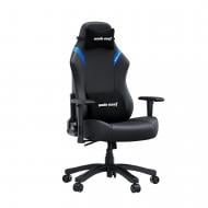 Крісло ігрове Anda Seat Luna Size L Black/Blue PVC чорний