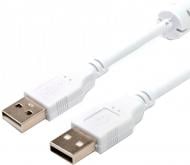 Дата-кабель Atcom USB 2.0 AM/AM 1,8 м білий (16614)