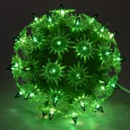 Электрогирлянда Висячий шар зеленый 050451 светодиодная (LED) 50 ламп