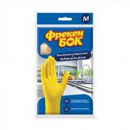 Перчатки латексные Фрекен Бок универсальные р. M 1 пар/уп. желтые