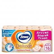 Туалетная бумага Zewa Deluxe с ароматом персика трехслойная 16 шт.