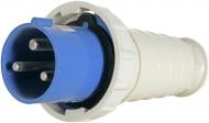 Вилка силова із заземленням E.NEXT e.plug.pro.3.63 білий із синім p011003