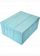 Коробка подарочная Коробка подар.прямокутна дерево голубой 27х20х11 см