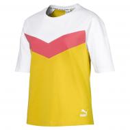 Футболка Puma XTG Colorblock Tee 59523720 р.XS желтый