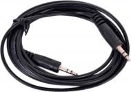 Кабель мультимедийный Atcom mini-jack 3.5 мм M – mini-jack 3.5 мм M 3 м черный (17436)