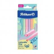 Фломастери 6 кольорів Colorella Star Pastel Pelikan