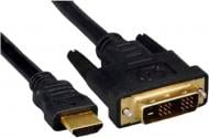 Кабель мультимедийный Atcom HDMI - DVI 24+1 черный (3810)