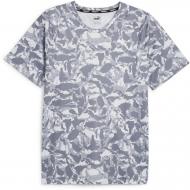 Футболка Puma FIT ULTRABREATHE AOP TEE 52492542 р.L сірий