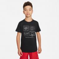 Футболка Nike K NK DF TEE CULTURE OF BBALL FD3982-010 р.XS черный