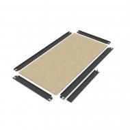 Полка для стеллажа 800x450 мм Меткас Бюджет антрацит ДСП полки 1 шт. крашенный