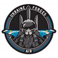 Патчи Brand Element ПВХ (шеврон) "Ukraine Forces AIR", 8*8,5см