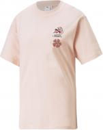 Футболка Puma PUMA X LIBERTY GRAPHIC TEE 53982966 р.XS розовый