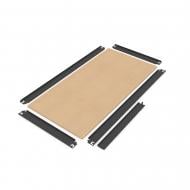 Полиця для стелажа 600x300 мм Меткас Бюджет антрацит МДФ полиці 1 шт. фарбований