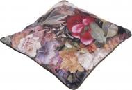 Подушка декоративна Велюр Rosalie 50x50 см жовтий із принтом La Nuit