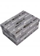 Коробка подарочная прямоугольная рыбки 23х16х9 см