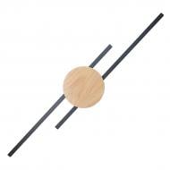 Бра TK Lighting Java Led 2PL 2x24 Вт чорний/дерево