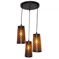 ВИТРИНА! Подвес Focus Light 3x60 Вт E27 черный/золото P6832/3