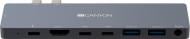 Док-станція Canyon Multiport Docking Station with 8 port Type C PD100W Grey (CNS-TDS08DG)
