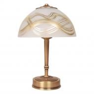 ВІТРИНА! Настільна лампа декоративна Фабрика Світла Каліппо 2x40 Вт G9 антична бронза/антична латунь ННБ 15-2х40-124