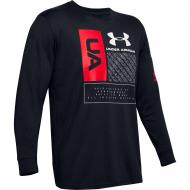 Футболка Under Armour UA MULTI LOGO LS 1351623-001 р.S черный