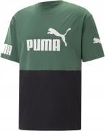 Футболка Puma PUMA POWER COLORBLOCK TEE 67332137 р.2XL зеленый
