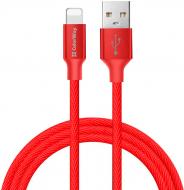 Дата-кабель ColorWay USB 2.0 AM to Lightning 2 м красный (CW-CBUL007-RD)