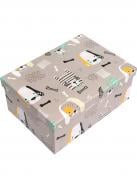 Коробка подарочная прямоугольная щеночки 35х27х15 см