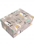 Коробка подарочная прямоугольная щеночки 33х25х13 см