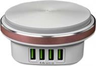 Зарядное устройство ColorWay 4USB 4.4А LED лампа 310 Lm (CW-CHL44A)