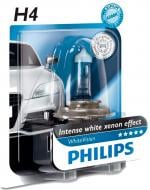 Автолампа галогенная Philips WhiteVision H4 60/55 Вт 1 шт.(22103230)