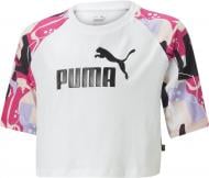 Футболка Puma ESS+ STREET ART RAGLAN AOP TEE G 67350702 р.176 белый
