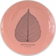 Тарілка десертна Minimalism 17,5 см кораловий (HTK-008) Limited Edition
