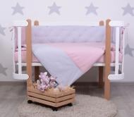 Комплект постельного белья Baby Veres Point pink розово-серый 219.01