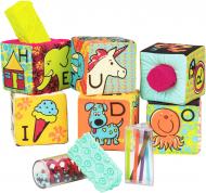 Игрушка развивающая Battat Мягкие кубики-сортеры ABC BX1477Z