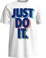 Футболка Nike M NSW SS TEE JDI CK2783-100 р.2XL белый