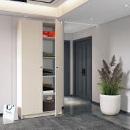 УЦЕНКА! Шкаф для одежды Doros Промо с полками 2 ДСП 2040х900х480 мм кашемир/кашемир (УЦ №2884)