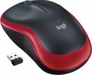 Мишка Logitech Wireless Mouse M185 black/red (910-002240)