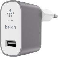 Мережевий зарядний пристрій Belkin USB Mixit Premium USB 2.4Amp Gray (F8M731vfGRY)