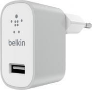 Мережевий зарядний пристрій Belkin USB Mixit Premium USB 2.4Amp Silver (F8M731vfSLV)