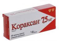 Кораксан в/плів. обол. по 7.5 мг №56 (14х4) таблетки 7,5 мг