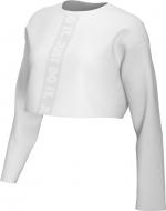 Футболка Nike W NSW TEE LS LUX 3 CROP CK4386-100 р.M белый