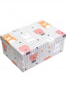 Коробка подарочная прямоугольная зверушки 33х25х13 см