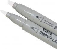 Маркер двусторонний Marvy 1900B-S 22191026T серебряно-серый