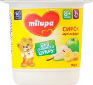 Десерт Milupa Творожок с бифидобактериями 3% мультифрукт 90 г